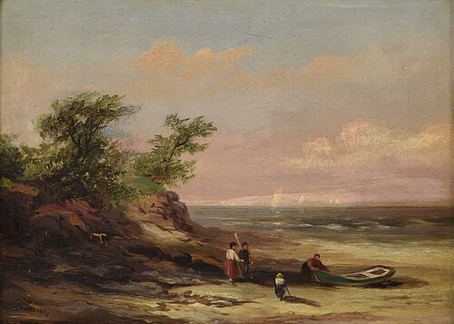 On The Shore, 1889, Xanthus Russell Smith
