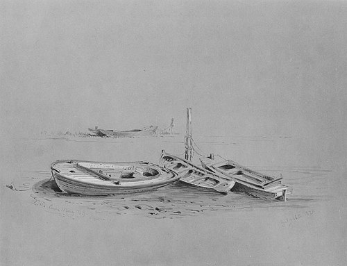 Boats at Cape May, 1873, Xanthus Russell Smith