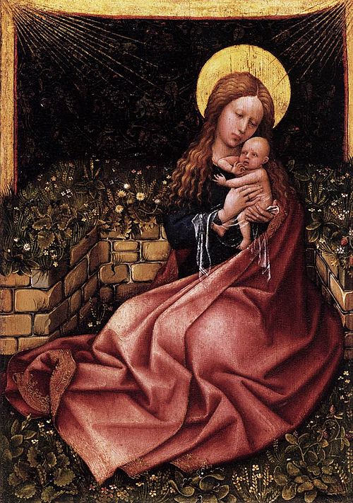Madonna by a Grassy Bank, 1425, Robert Campin