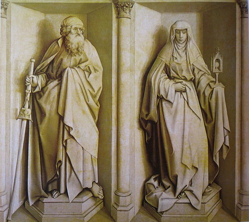 Saint James and Saint Clare, 1420, Robert Campin