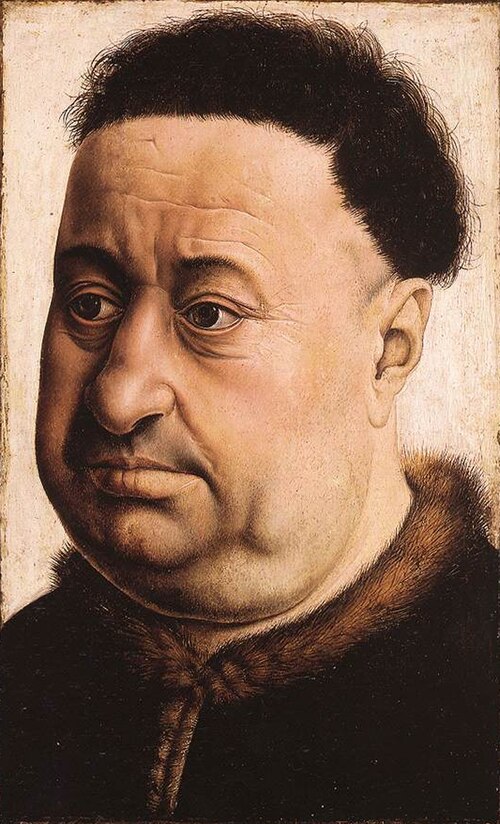 Portrait d'un homme gros, 1420, Robert Campin