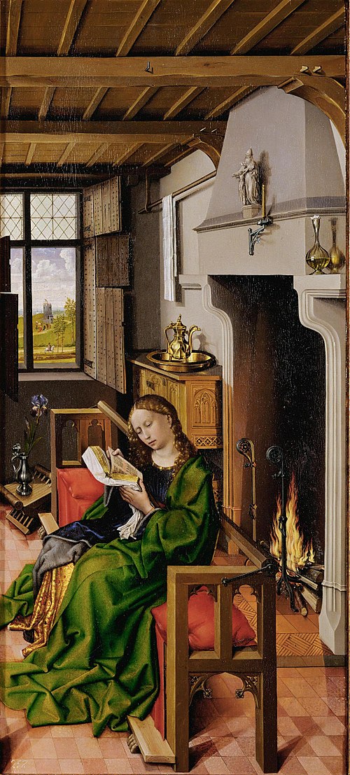 Saint Barbara Reading, 1438, Robert Campin
