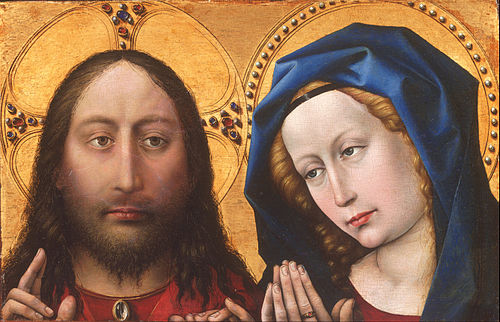 Christ and the Virgin, 1424, Robert Campin