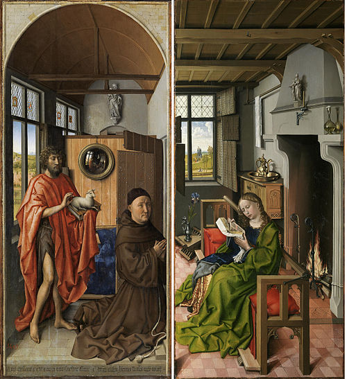 Werl Triptych, 1438, Robert Campin