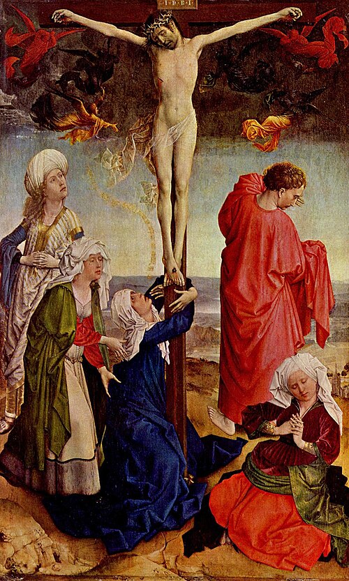 Christ on the Cross, 1450, Robert Campin