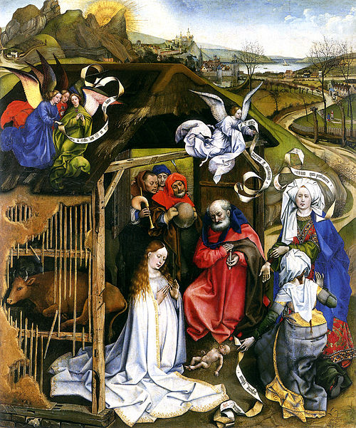 Nativity, 1420, Robert Campin