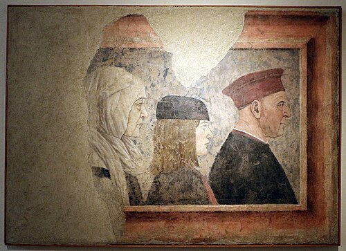 ritratto di tre devoti, , Baldassare d'Este