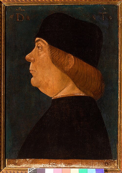 Portrait de Tito Vespasiano Strozzi, 1499, Baldassare d'Este