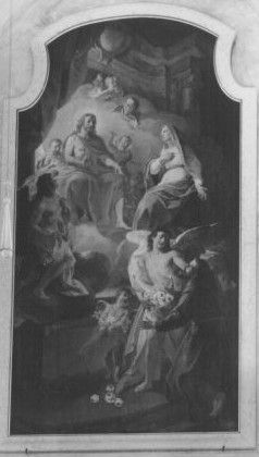 Christus erscheint dem hl. Franziskus von Assisi, 1737, Balthasar Augustin Albrecht