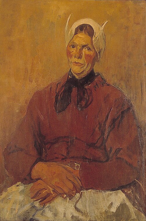 Portret van een wasvrouw uit Soest, 1905, Jacobus van Looy