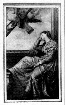 Het visioen van de Heilige Helena van het Heilige Kruis gedragen door engelen, 1884, Jacobus van Looy