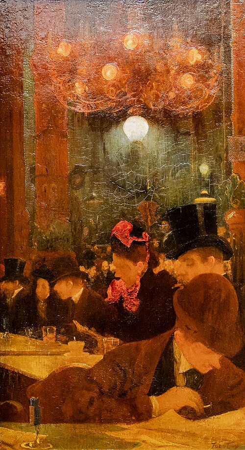 Café, 1890, Jacobus van Looy