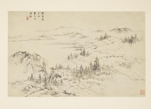 查士标西陂诗意图册, , Zha Shibiao