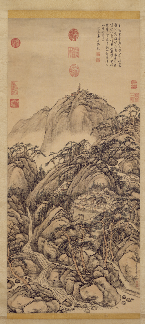 张宗苍盘山别墅图轴, , Zhang Zongcang