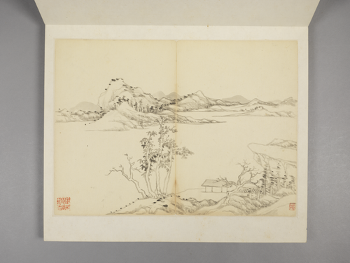 张宗苍、张冾山水合绘册, , Zhang Zongcang