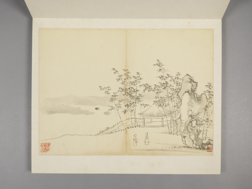 张宗苍、张冾山水合绘册, , Zhang Zongcang