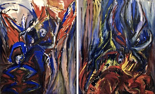 Aufstieg und Sturz des Ikarus IV, 1985, Barbara Heinisch