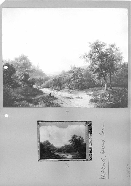 landscape, 1828, Barend Cornelis Koekkoek