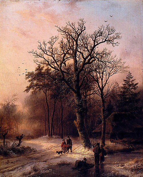 Forest In Winter, 1842, Barend Cornelis Koekkoek