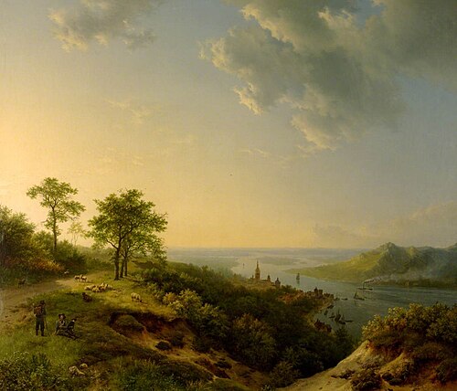 View over Heidelberg, 1837, Barend Cornelis Koekkoek