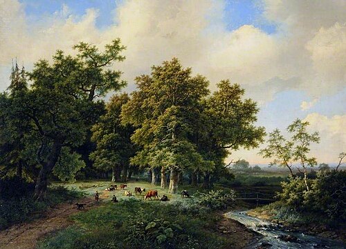 Landscape, 1853, Barend Cornelis Koekkoek