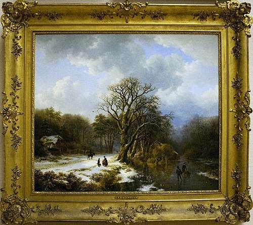 Winter landscape, 1837, Barend Cornelis Koekkoek