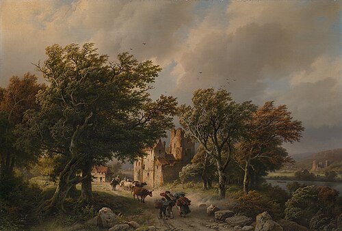 De rukwind, 1845, Barend Cornelis Koekkoek