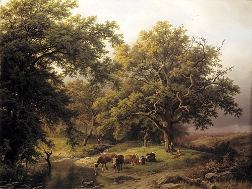 Brook by the Edge of the Woods, 1849, Barend Cornelis Koekkoek