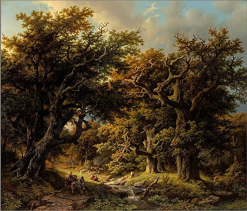 Oak Forest, 1856, Barend Cornelis Koekkoek