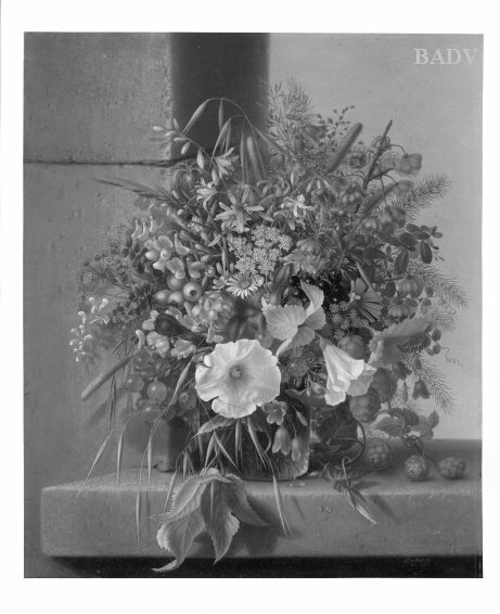 Still-life: flowers in a vase, 1866, Adelheid Dietrich