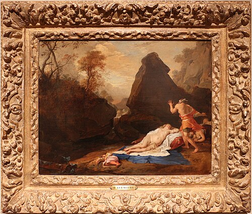 paesaggio con cimone e ifigenia, 1647, Bartholomeus Breenbergh