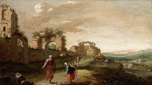 Elijah and the Widow of Zarephath, 1630, Bartholomeus Breenbergh