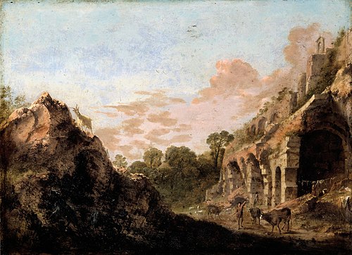 Landscape with ruins, , Bartholomeus Breenbergh