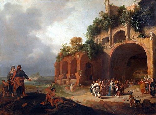 Jesus Healing a Deaf-mute, 1635, Bartholomeus Breenbergh