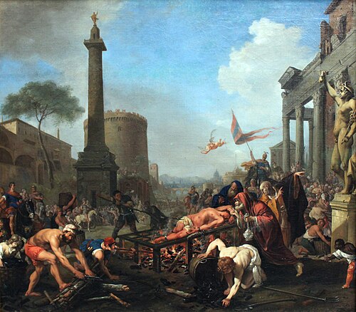 The Martyrdom of St. Laurence, 1647, Bartholomeus Breenbergh