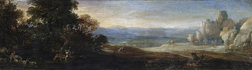 Landscape with Playing Satyr Children and Goats, 1625, Bartholomeus Breenbergh