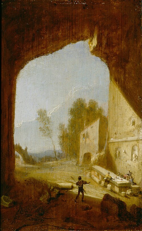 The Inn at the Grotto of Egeria, 1640, Bartholomeus Breenbergh
