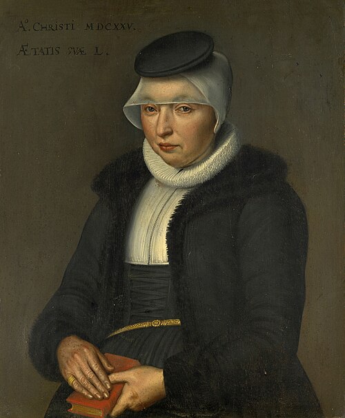 Portrait of Dorothea Wasserhuhn, Wife of Peter Ryff, 1625, Bartholomeaus Sarburgh