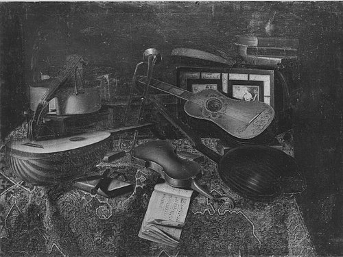 Stillleben: Musikinstrumente, 1663, Bartolomeo Bettera