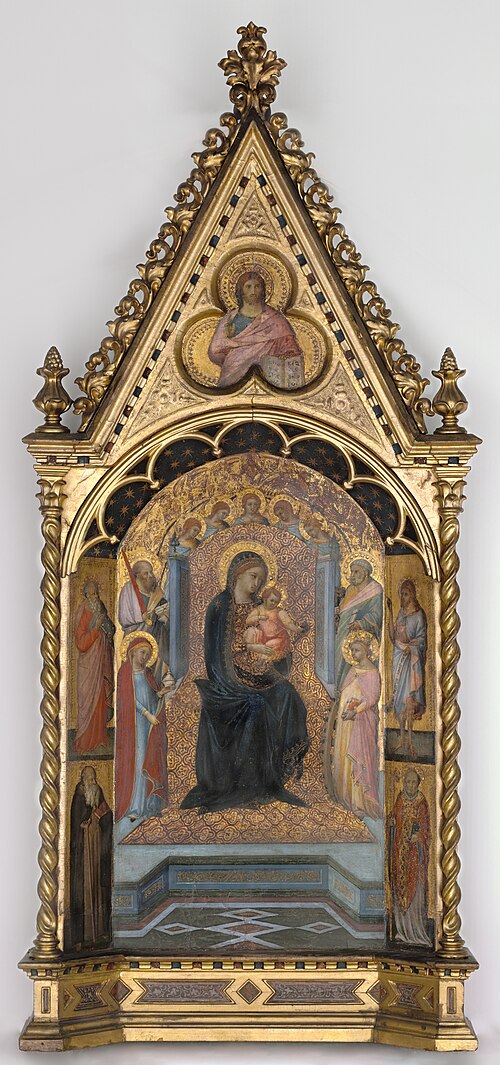 The Virgin Enthroned with Saints and Angels, 1357, Bartolomeo Bulgarini