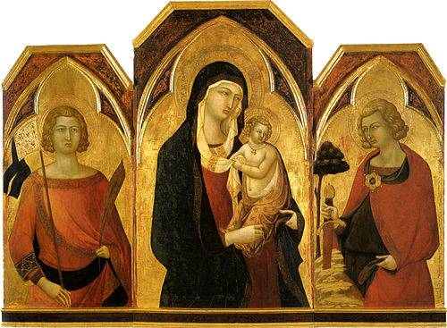 The Madonna and child with saints., 1335, Bartolomeo Bulgarini