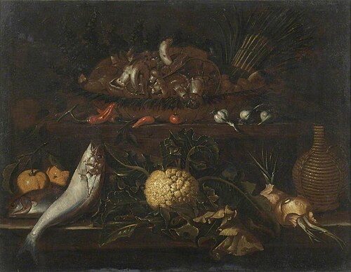 Fast Day Fayre, 1695, Bartolomeo Bimbi