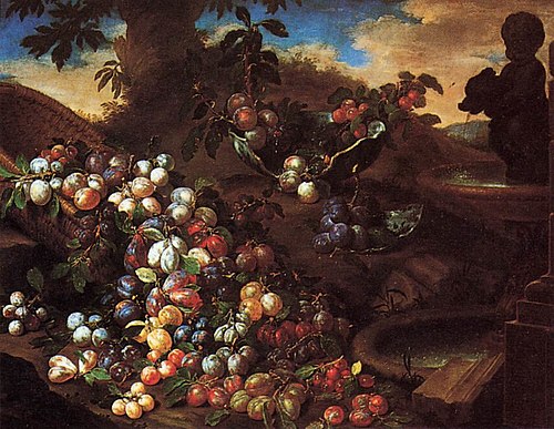 Plums, 1650, Bartolomeo Bimbi