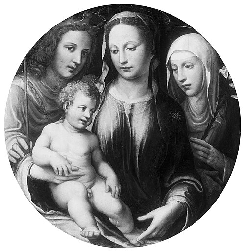 Mary with the child and two saints, , Bartolomeo Neroni