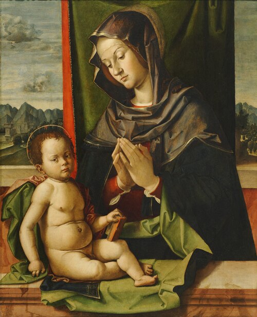Virgin Adoring the Child, 1500, Bartolomeo Cincani