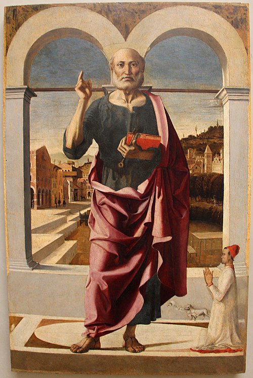 St Peter Blessing and Donor, 1505, Bartolomeo Cincani