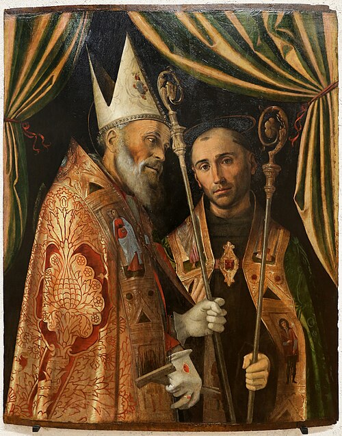 san biagio e un santo vescovo, , Bartolomeo Cincani