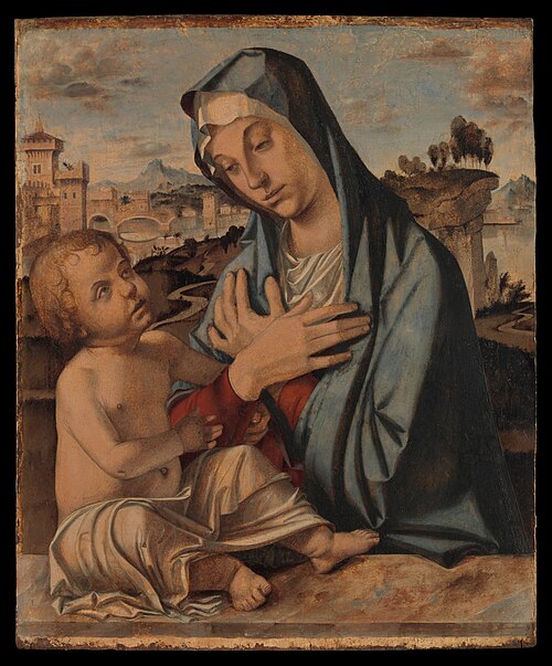 Madonna Adoring the Child, 1501, Bartolomeo Cincani