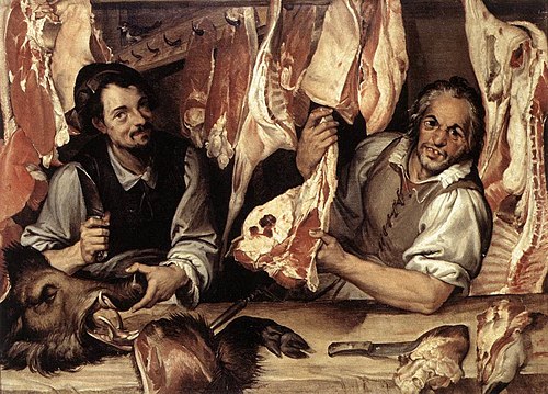 Les Bouchers, 1580, Bartolomeo Passarotti
