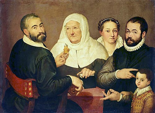 Family portrait, 1650, Bartolomeo Passarotti
